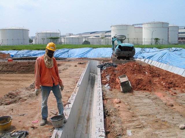 Drainage network construction and maintenance